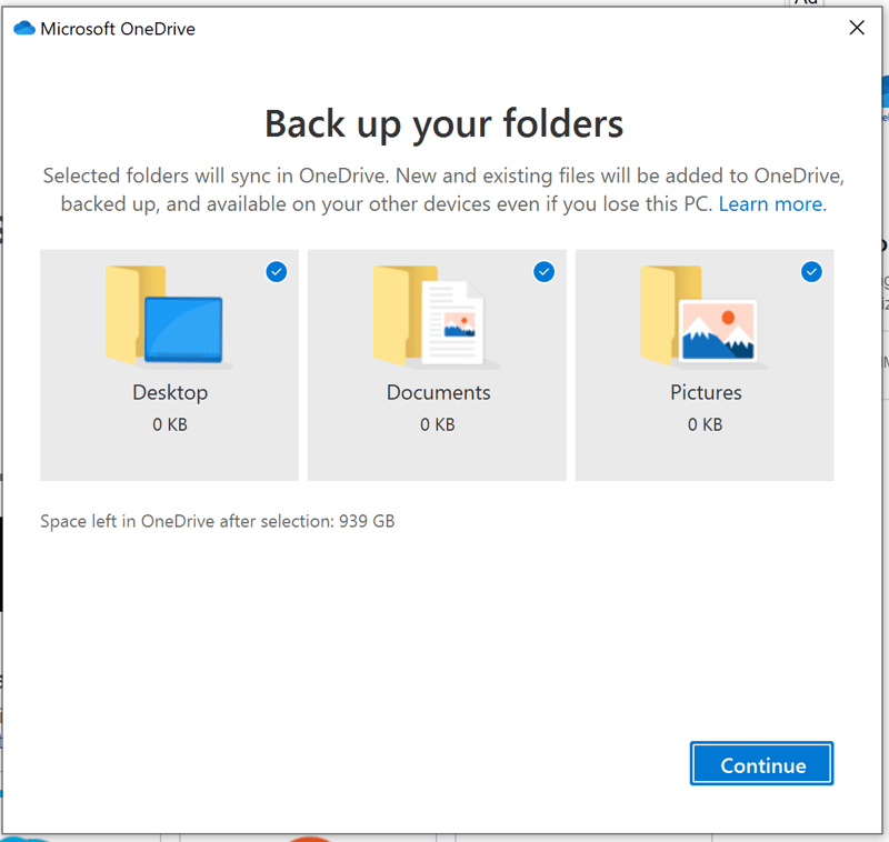 Back up bland mappar i datorn
